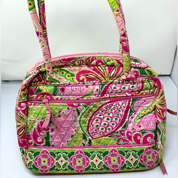 Vera Bradley Purse Pink Print - Picture 1 of 6